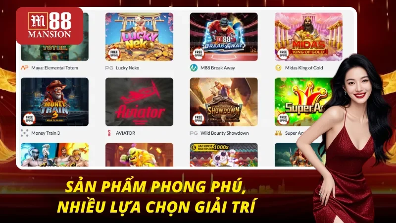 M88 38 Kho trò chơi và dịch vụ đa dạng, phong phú cho người chơi